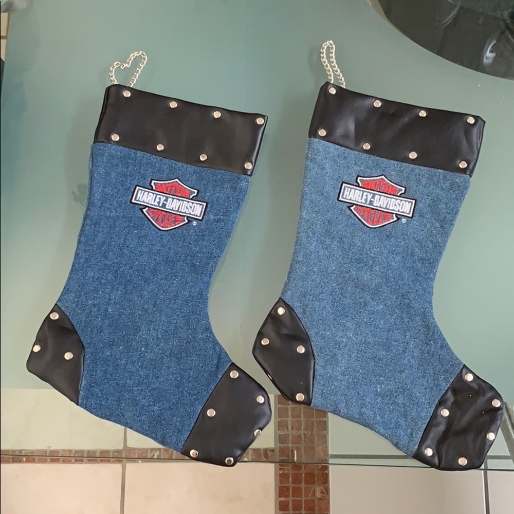 SOLD Harley-Davidson Christmas stockings